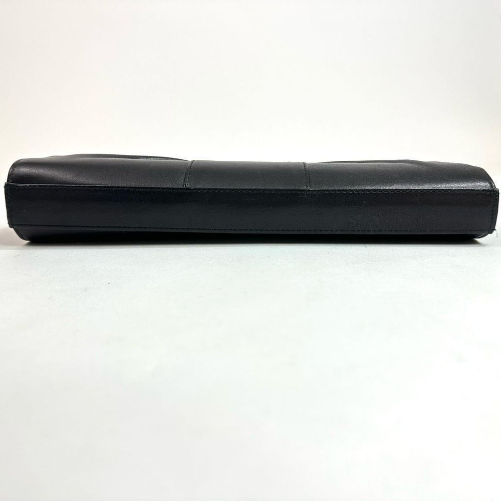 Vintage Pierre Cardin Black Leather Clutch - Picture 6 of 10